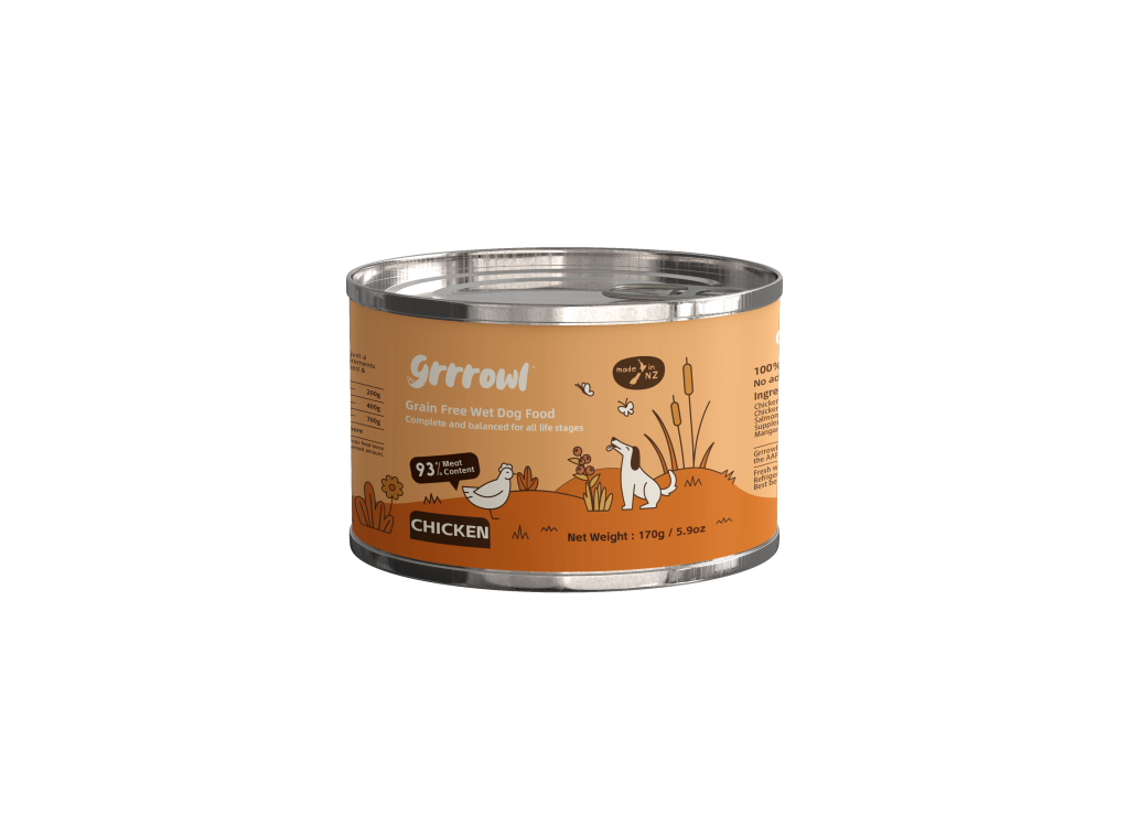 Grrrowl Grain Free Wet Food for Dogs 170g – Chicken